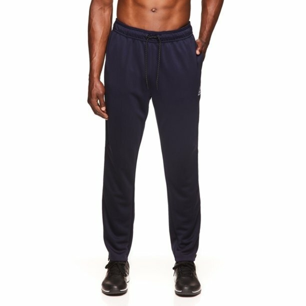 Reebok Track Pants Mens XL Blue White Joggers Athleisure Gorp Norm Core Mens New